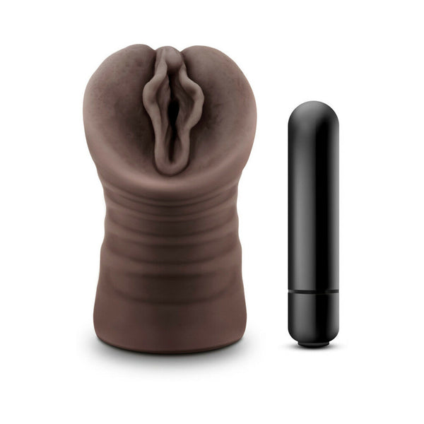 Blush Hot Chocolate Alexis Brown - Vibrating Vagina Stroker with Bullet