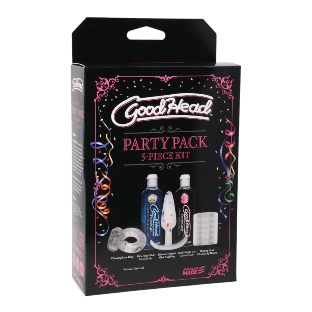 Doc Johnson GoodHead Party Pack - Complete Oral Pleasure Kit 5pc