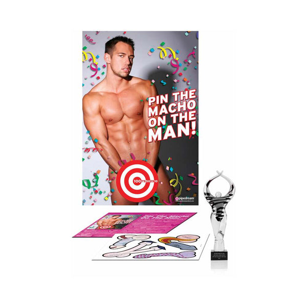 Pipedream Pin The Macho On The Man - Bachelorette Party Game
