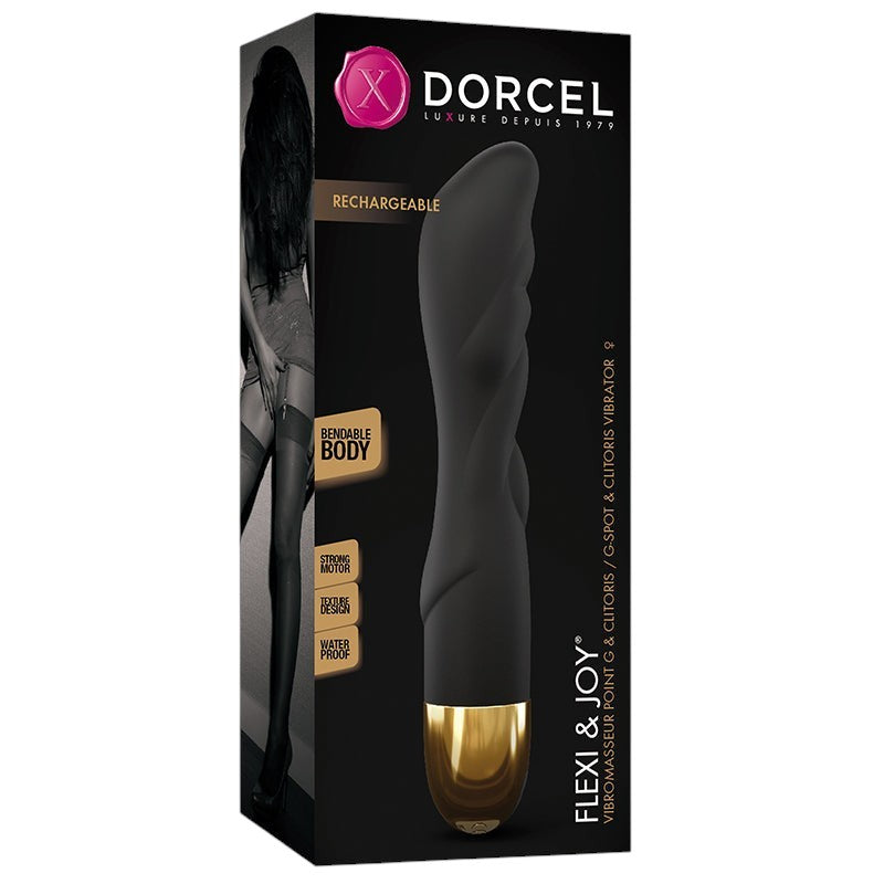 Dorcel Flexi & Joy - Bendable G-Spot & Clitoris Vibrator Black/Gold