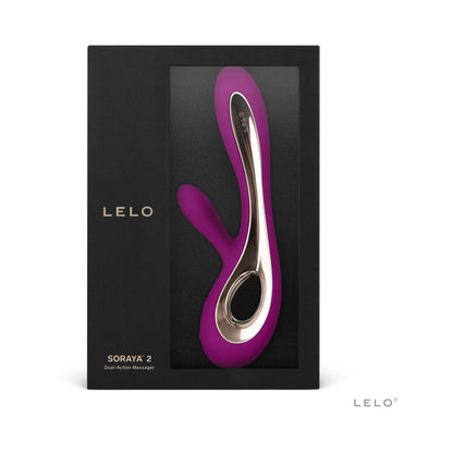 LELO Soraya 2 dual-action massager packaging on a white background