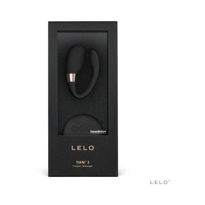 LELO TIANI 3 couples massage product in black packaging on a white background