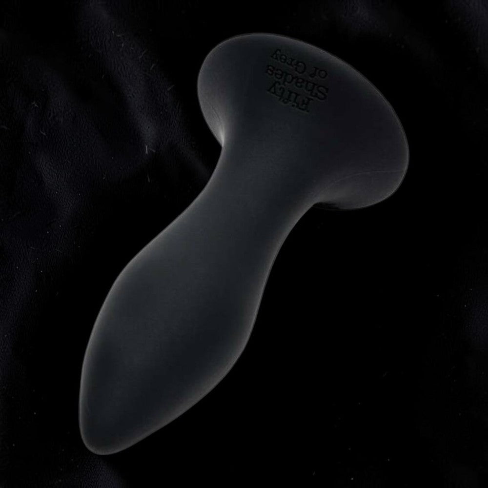 Fifty Shades of Grey Sensation Rechargeable Silicone Vibrating Butt Plug Black