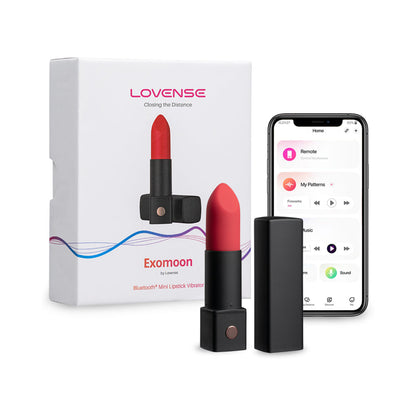 Lovense Exomoon Bluetooth - Minivibrador con forma de Pintalabios