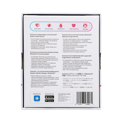 Lovense Exomoon Bluetooth - Minivibrador con forma de Pintalabios