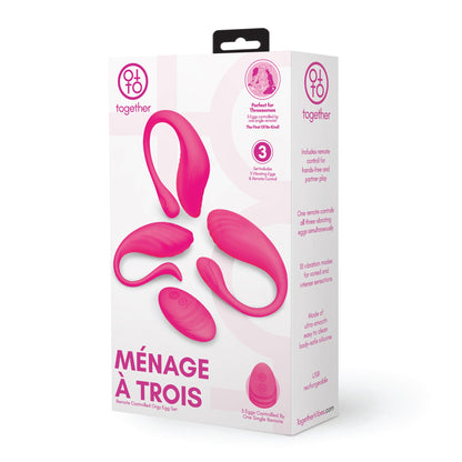 Together Ménage à Trois - Remote Control Orgy Egg Set