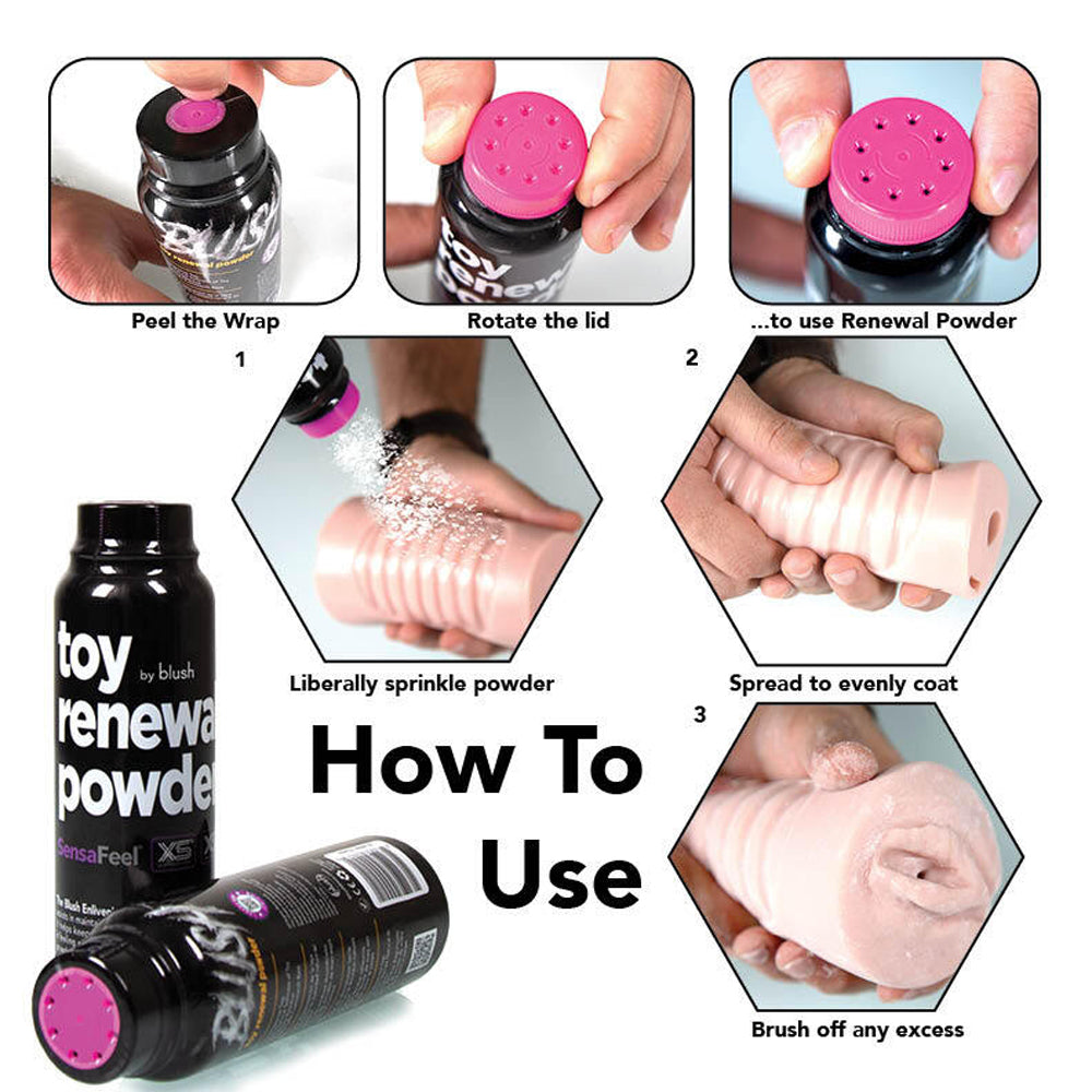 Blush SensaFeel Toy Renewal Powder - 3.4 oz.