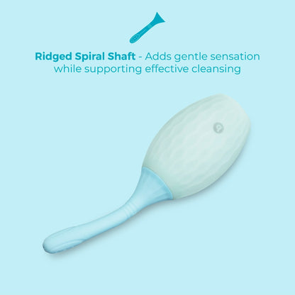 b-Vibe Silicone Flexflow Douche - Dual-Opening Anal Cleaner