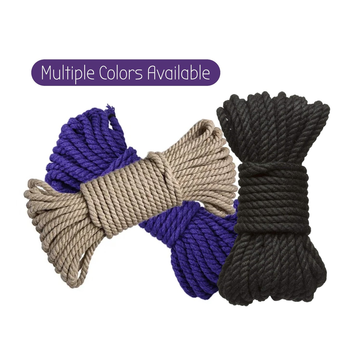 Merci Bind & Tie 6mm Hemp Bondage Rope 30''
