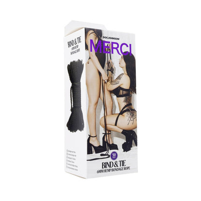 Merci Bind & Tie 6mm Hemp Bondage Rope 50''