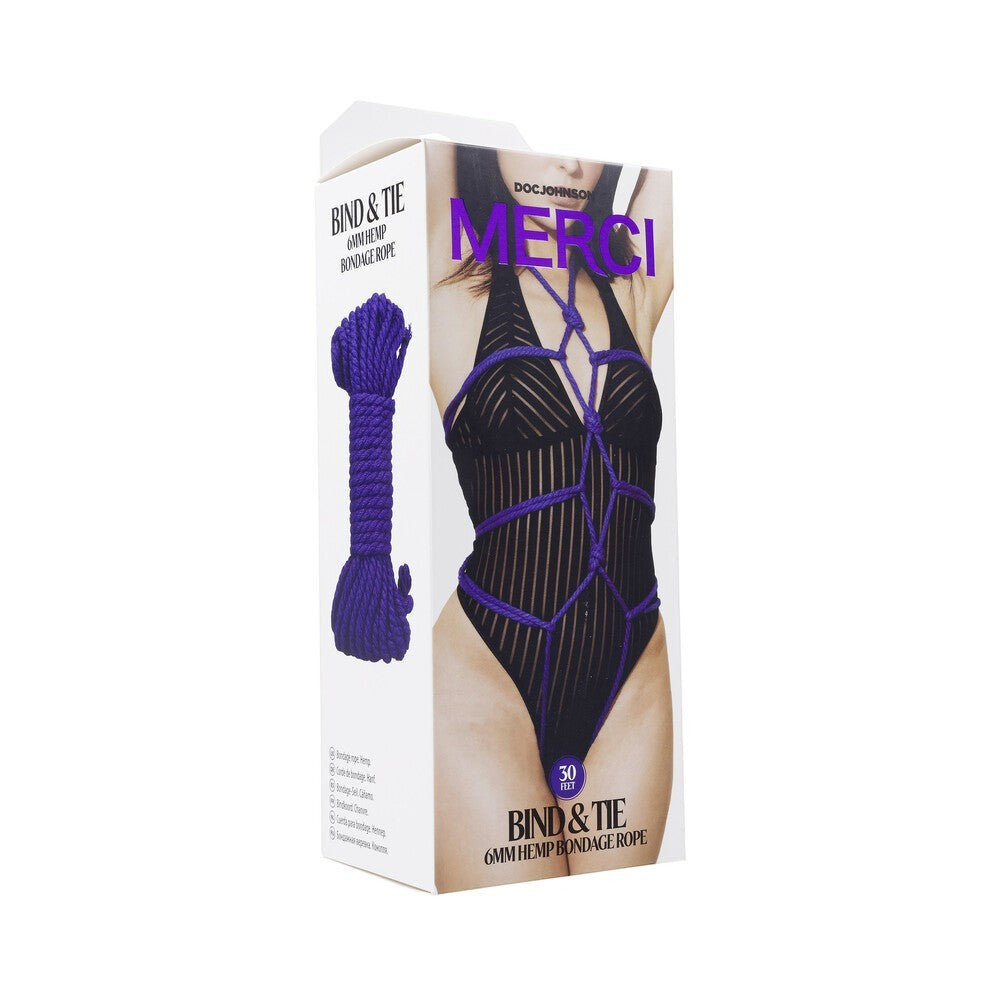 Merci Bind & Tie 6mm Hemp Bondage Rope 30''