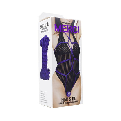 Merci Bind & Tie 6mm Hemp Bondage Rope 30''