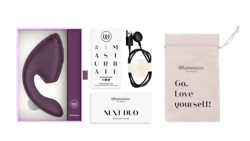 Womanizer Next Duo - Estimulador dual 3D Pleasure Air + Punto G 