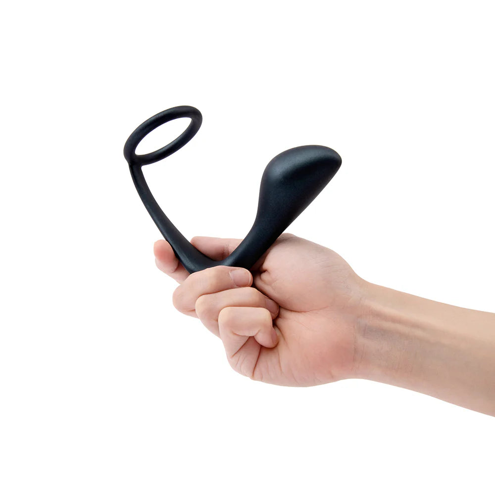 b-Vibe Ringer - 2-in-1 Cock Ring & Prostate Plug for Dual Stimulation