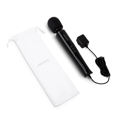 Le Wand Plug-In Vibrating Massager - Black