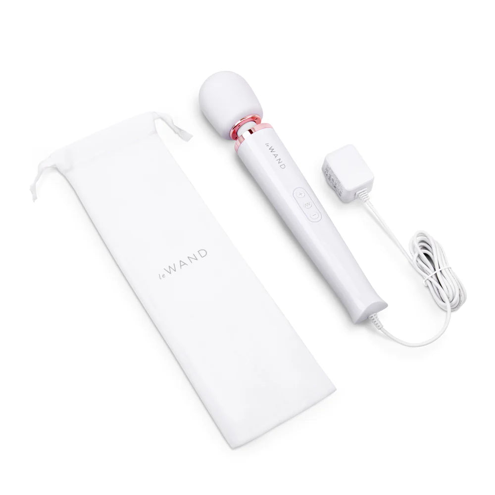 Le Wand Plug-In Vibrating Massager - White