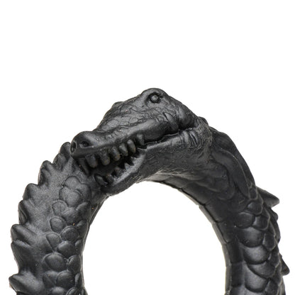 Creature Cocks Black Caiman - Fantasy Silicone Cock Ring