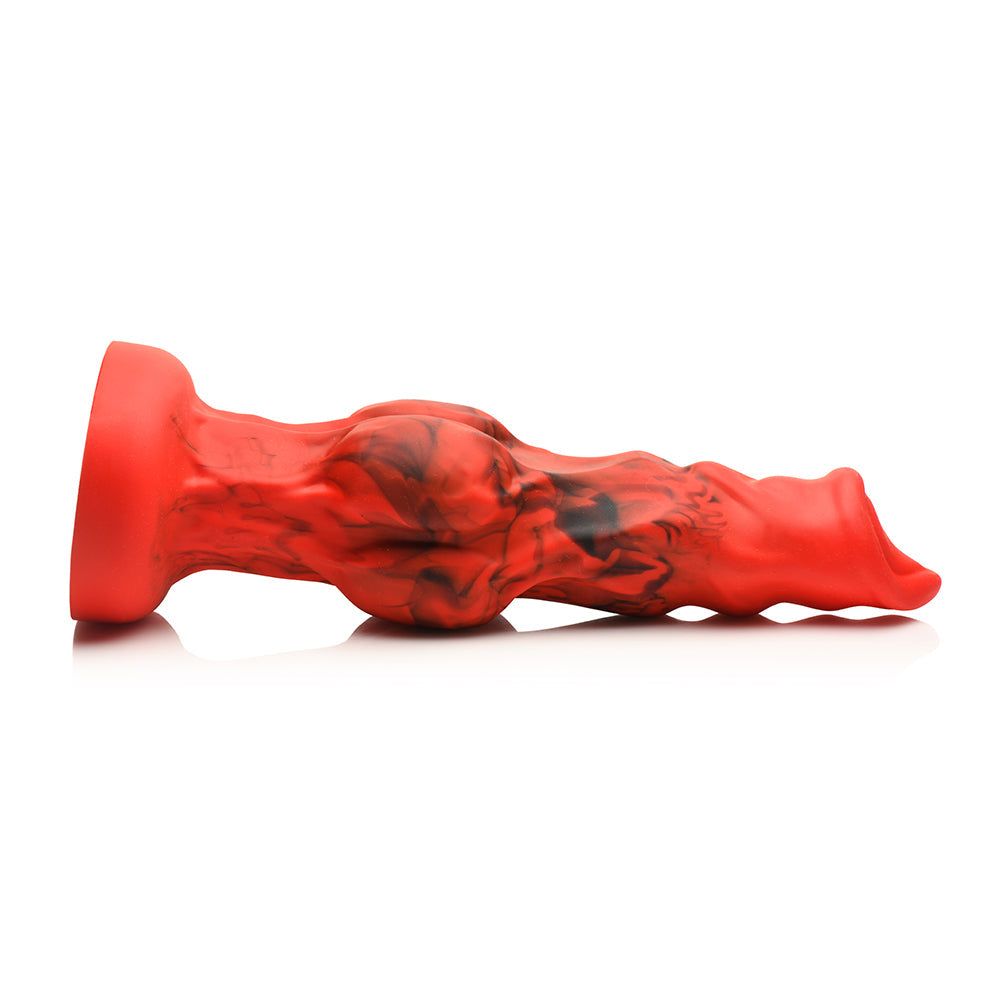 Creature Cocks Fire Hound - Knotted Fantasy Silicone Dildo L