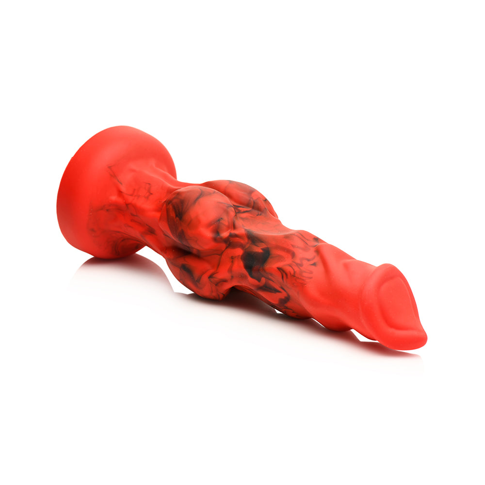 Creature Cocks Fire Hound - Knotted Fantasy Silicone Dildo L