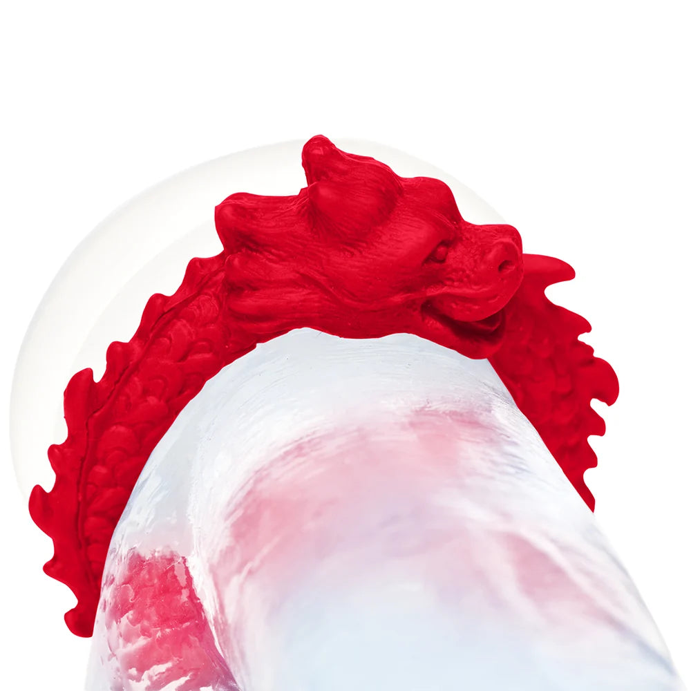 Creature Cocks Rise of the Dragon - Red Dragon Fantasy Silicone Cock Ring