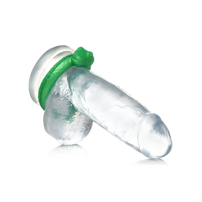 Creature Cocks Serpentine - Jade Snake Fantasy Silicone Cock Ring