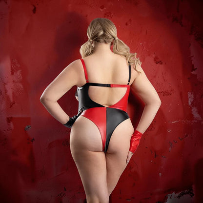 Fantasy Lingerie Play Wild Card 3-Piece Jester Costume Set Red