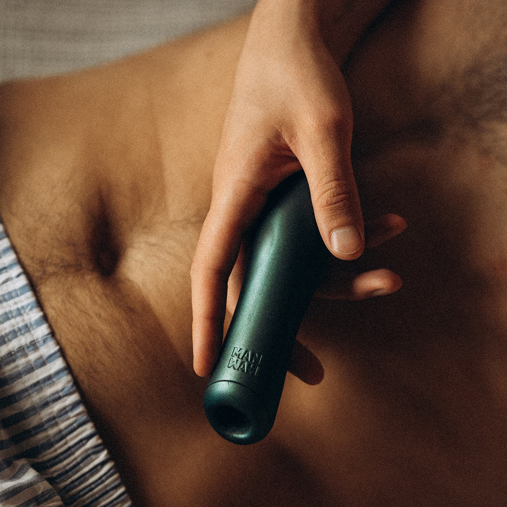 Man Wan Ryzer - Silicone Sleeve & Masturbator Pine Grey