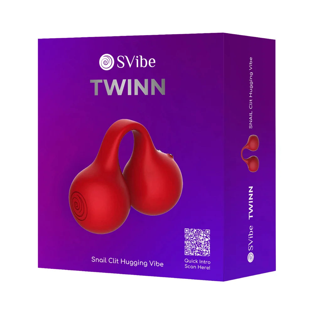 SVibe Snail TWINN — Clit Hugging Vibrator Cherry