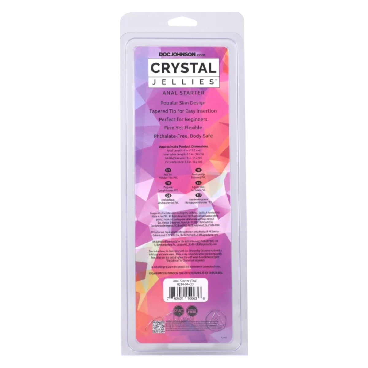 Crystal Jellies Anal Starter 5.5 in. Teal