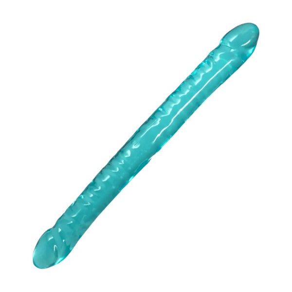 Crystal Jellies 18 in. Double Dong Teal