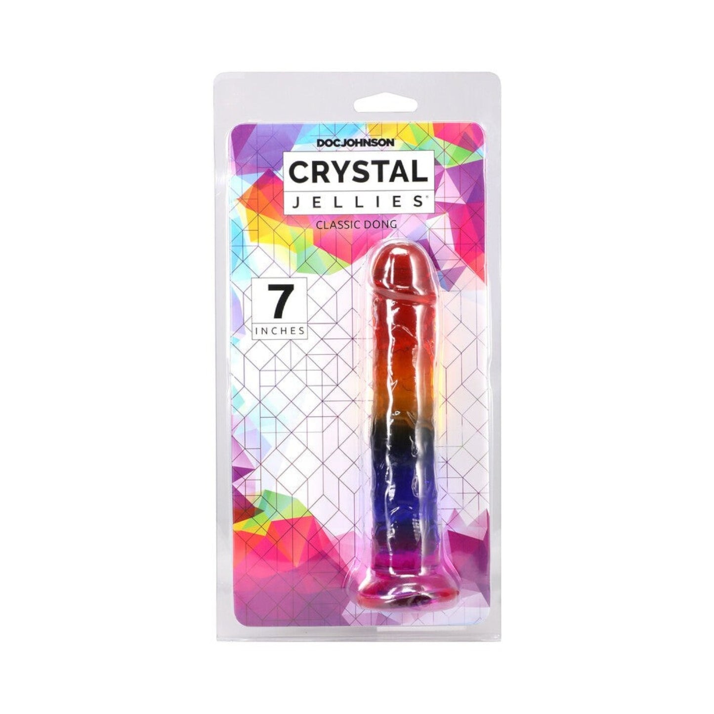 Crystal Jellies 7.0 in. Dong Rainbow