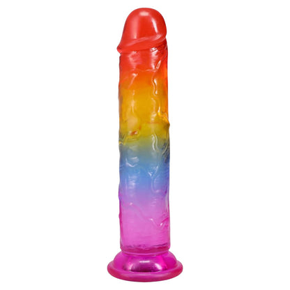 Crystal Jellies 7.0 in. Dong Rainbow