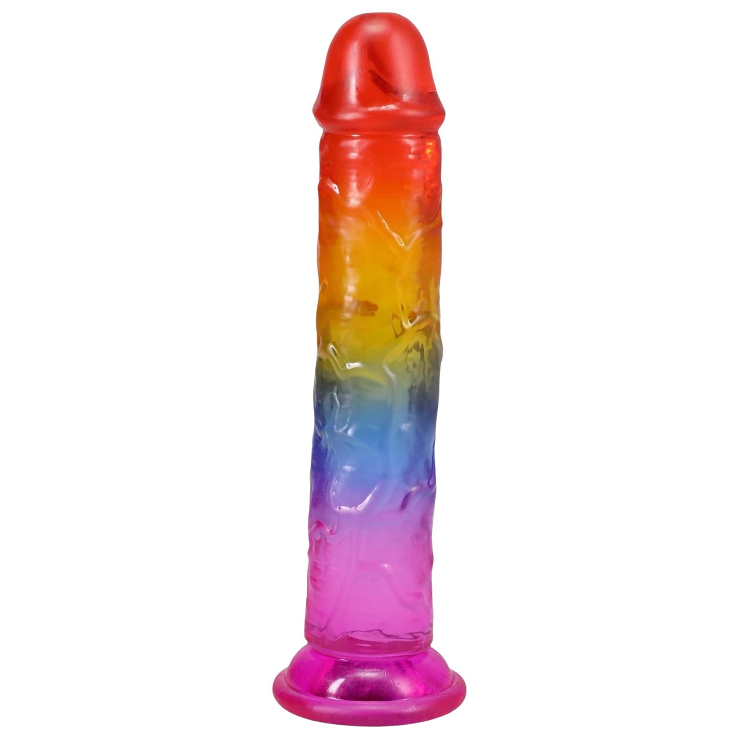 Crystal Jellies 7.0 in. Dong Rainbow