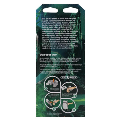 Doc Johnson Fantasy Fuckers - Green Serpent Silicone Dildo