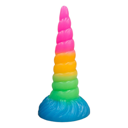 Doc Johnson Fantasy Fuckers - Celestial Unicorn Horn Glow-in-the-Dark Dildo