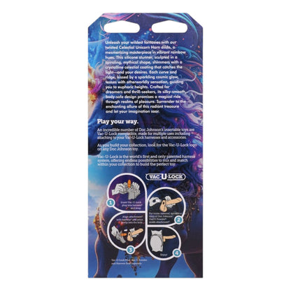 Doc Johnson Fantasy Fuckers - Celestial Unicorn Horn Glow-in-the-Dark Dildo