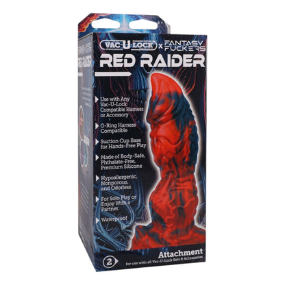 Doc Johnson Fantasy Fuckers - Red Raider Werewolf Silicone Dildo Red/Black