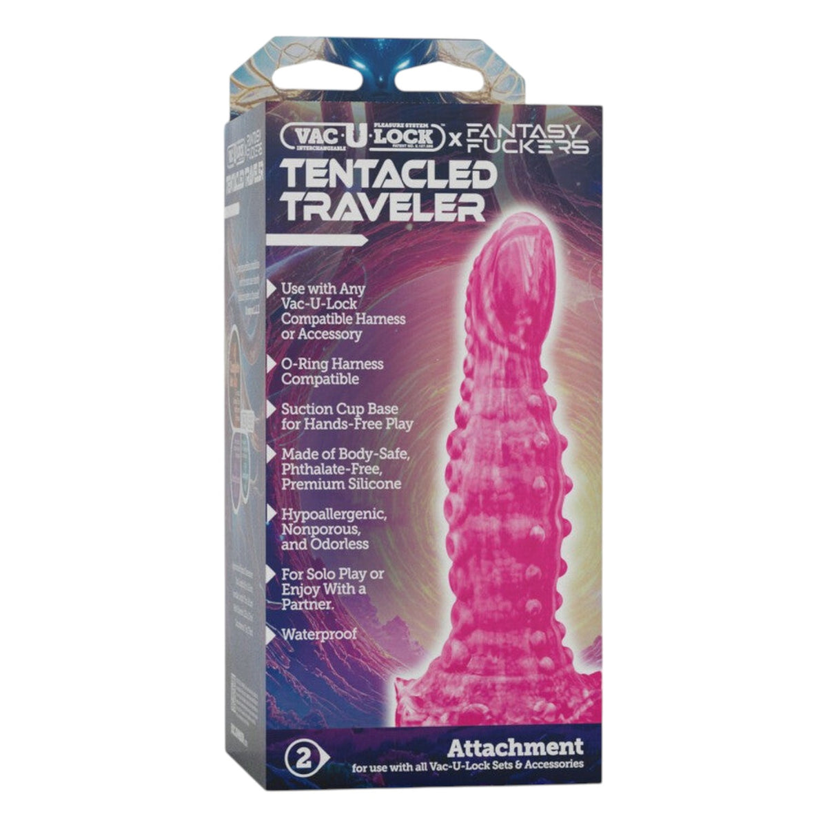 Doc Johnson Fantasy Fuckers - Tentacle Traveler Silicone Dildo Pink