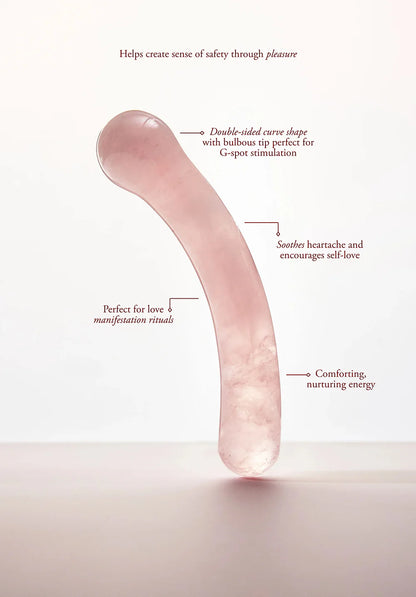 Chakrubs Heart Curve Rose Quartz - G-Spot & Heart Chakra