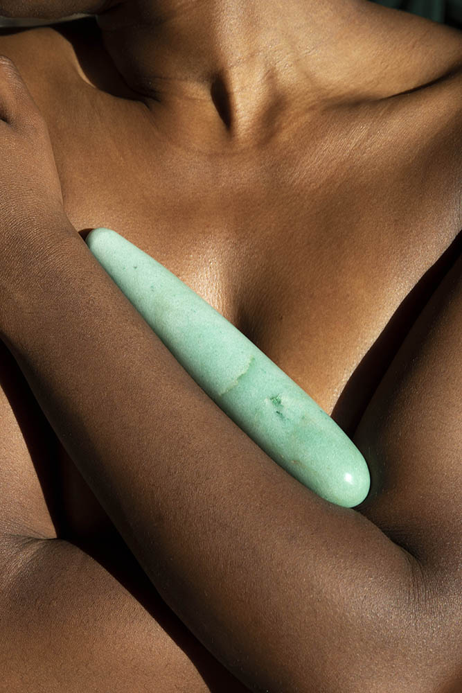 Chakrubs Indian Jade Aventurine Wand 