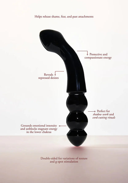 Chakrubs Viper Black Crystal Wand 