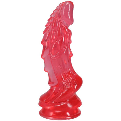 Doc Johnson Crystal Jellies Invader 8.5in Fantasy Dildo - Pink, Purple, Teal & Clear