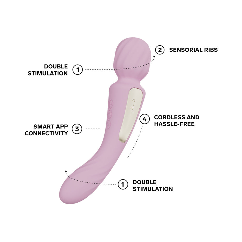 LELO SWITCH - Masajeador de Varita de Doble Extremo Aqua