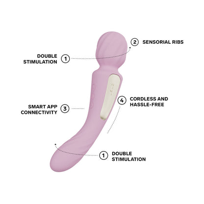LELO SWITCH - Masajeador de Varita de Doble Extremo Aqua