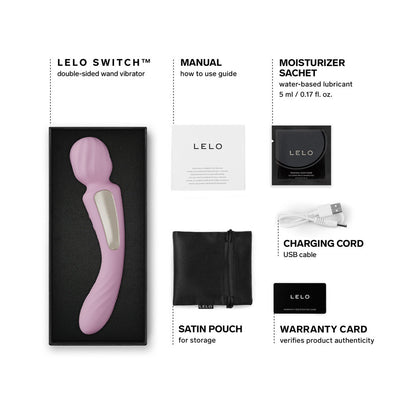 LELO SWITCH - Masajeador de Varita de Doble Extremo Aqua