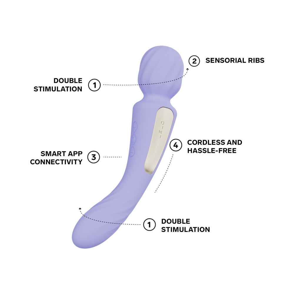 LELO SWITCH - Masajeador de Varita de Doble Extremo Aqua