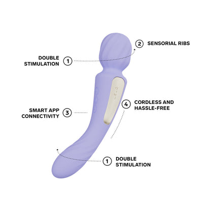 LELO SWITCH - Masajeador de Varita de Doble Extremo Aqua