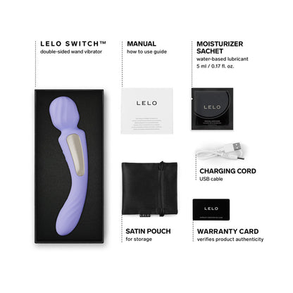 LELO SWITCH - Masajeador de Varita de Doble Extremo Aqua