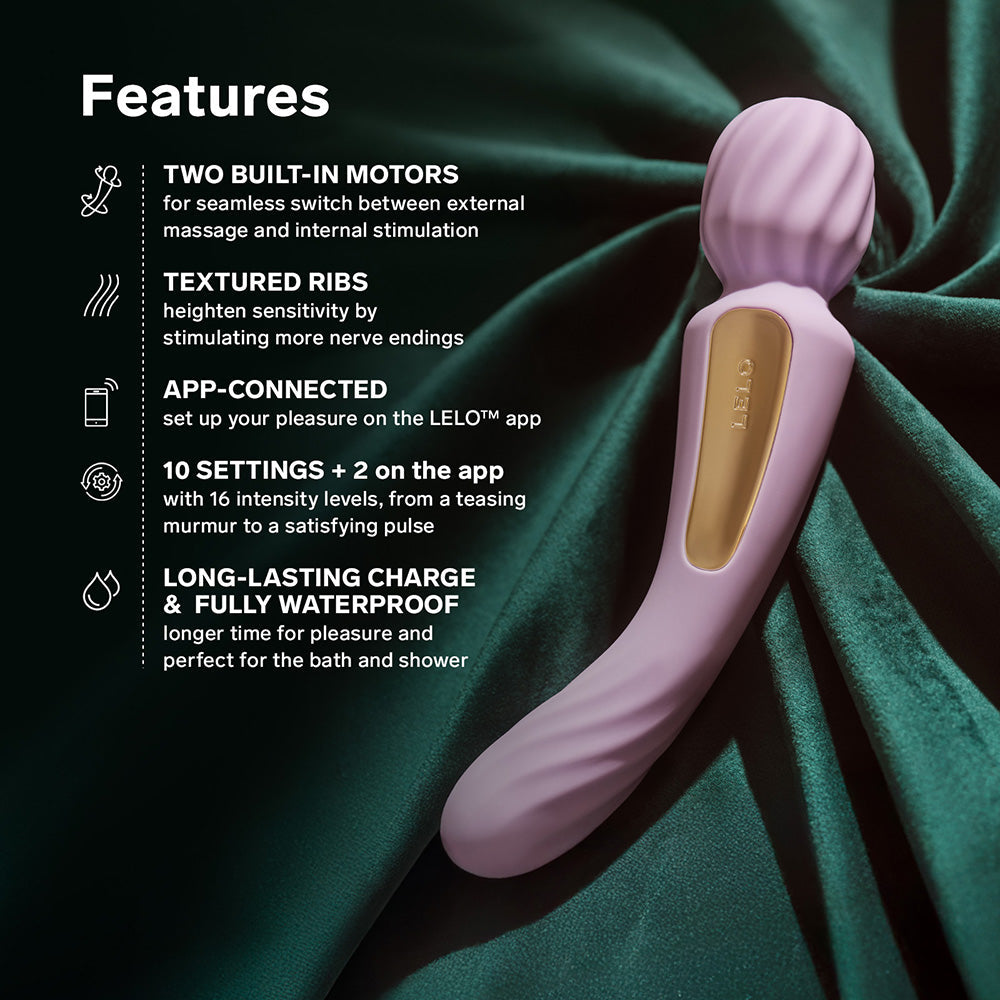 LELO SWITCH - Masajeador de Varita de Doble Extremo Aqua