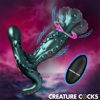 Octoprobe Gyrating Prostate Vibrator with Remote